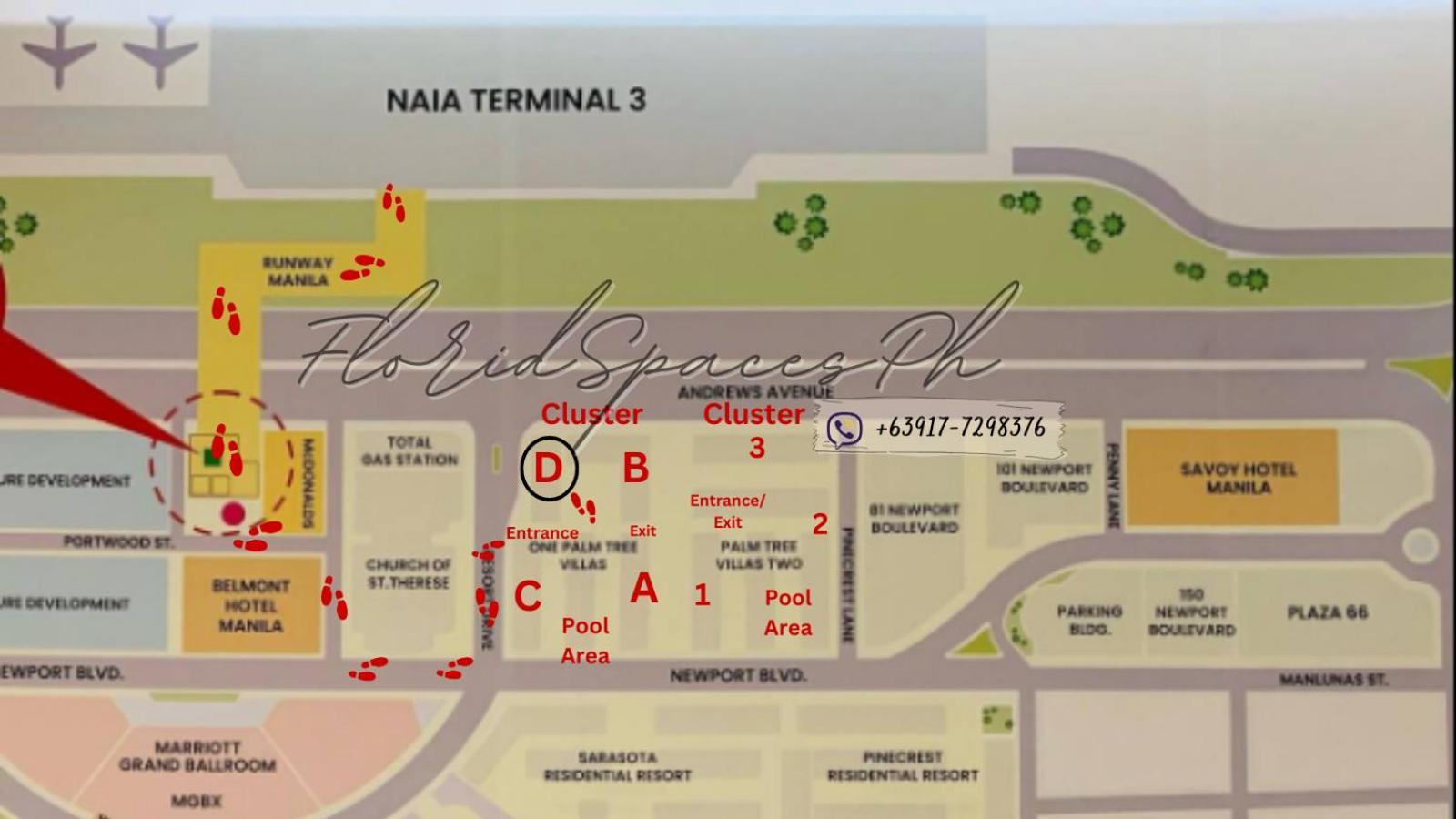 One Palm Tree Villas Condominium - Studio 10O With Balcony - Across Terminal 3 Airport Manila Exterior foto